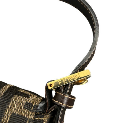 Vintage Fendi Zucca Baguette with Gold Hardware