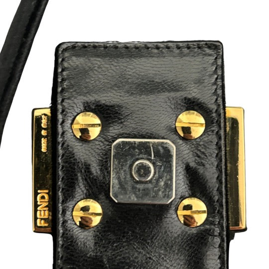 Fendi Black Velvet Shoulder Bag