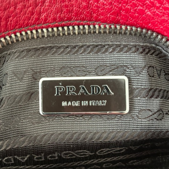 Prada Leather Bow Shoulder Bag