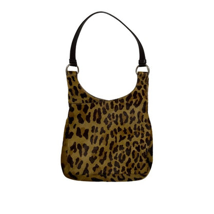 Vintage Prada Horse Hair Leopard Shoulder Bag