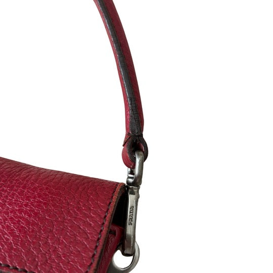 Prada Leather Bow Shoulder Bag