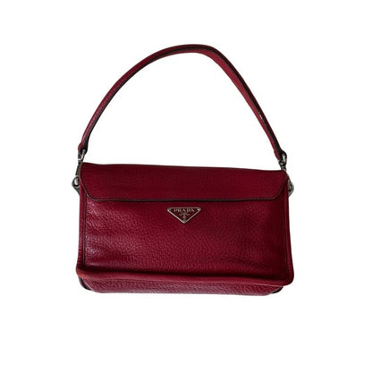 Prada Leather Bow Shoulder Bag