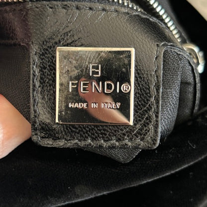 Fendi Black Velvet Shoulder Bag