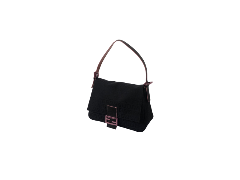 Fendi Black & Pink Mamma Baguette