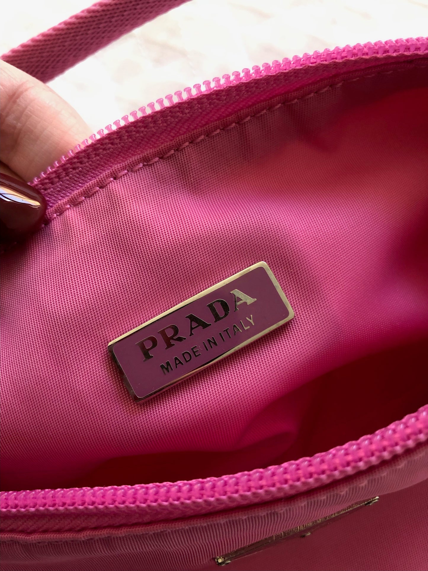 Prada Nylon Pink Pochette