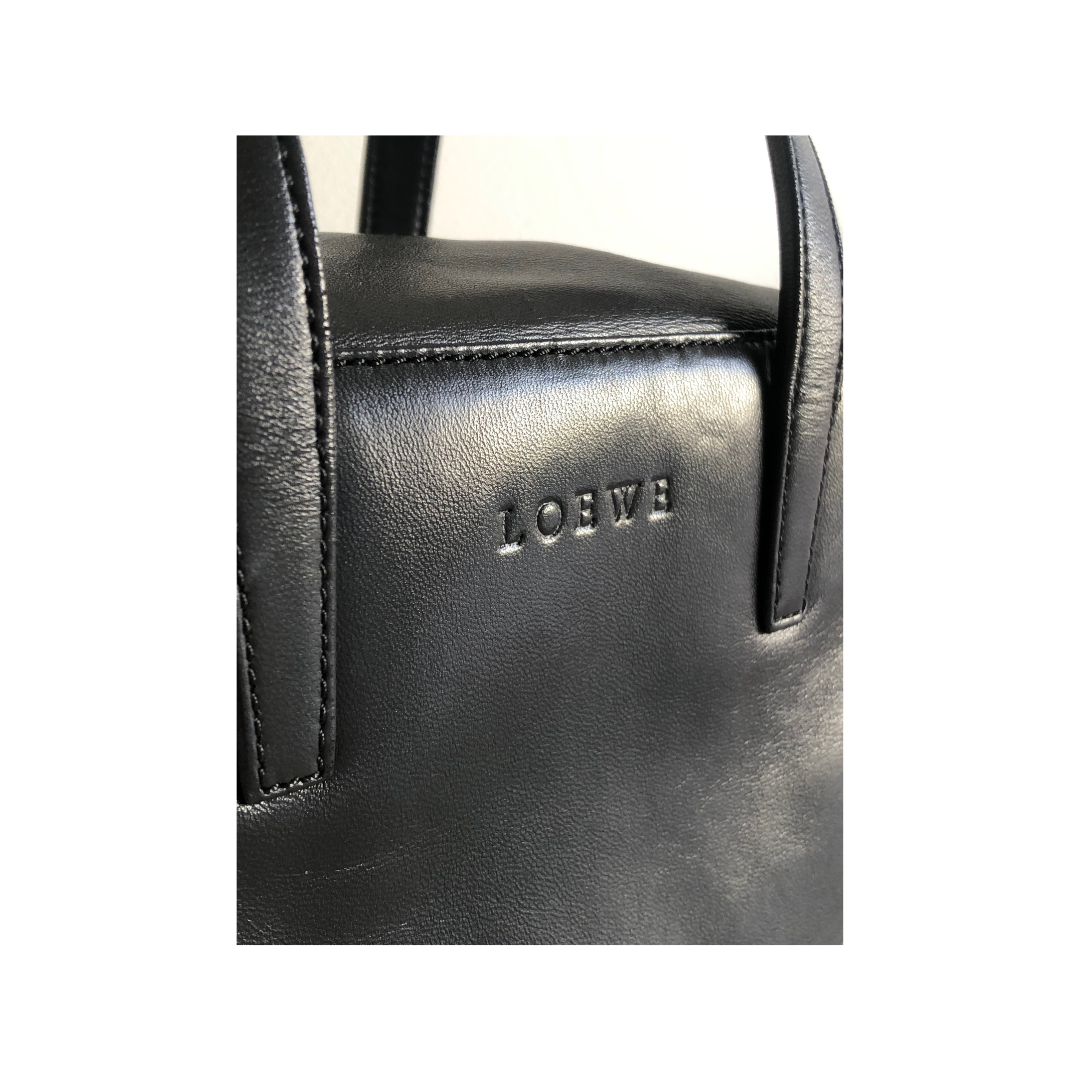 Loewe black leather handbag