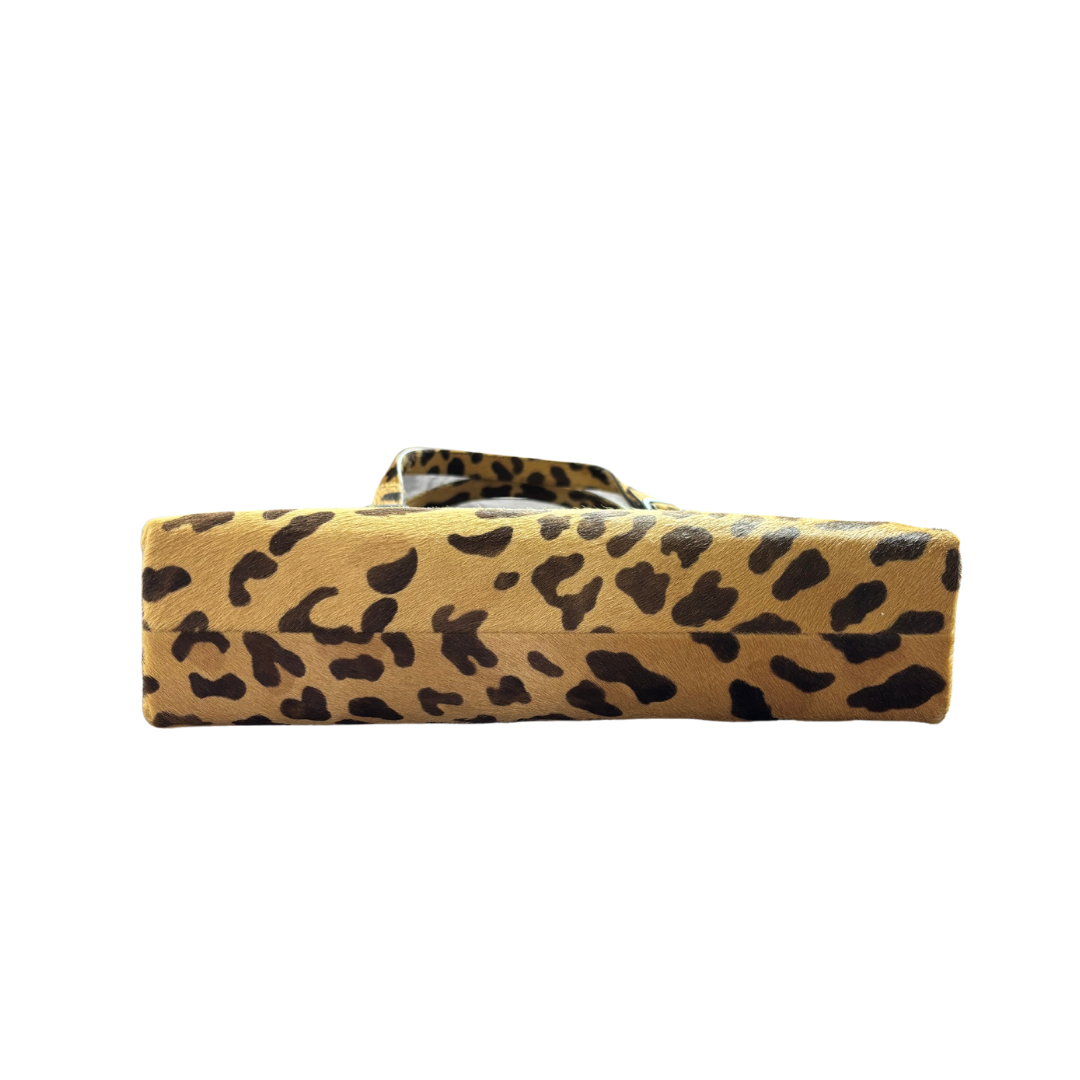 Vintage Prada Leopard Print Shoulder Bag