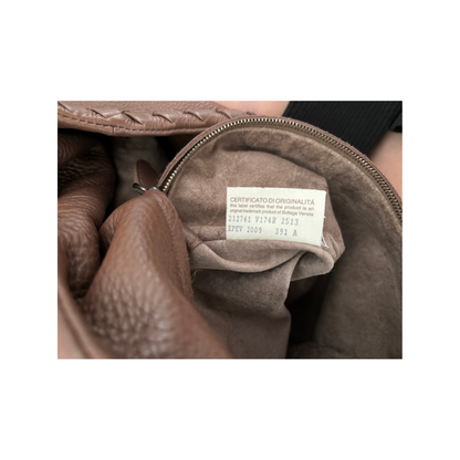 Bottega Veneta Brown Intrecciato Leather Hobo Bag