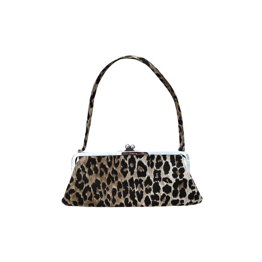 Dolce & Gabanna Leopard Clutch/ Shoulder Bag